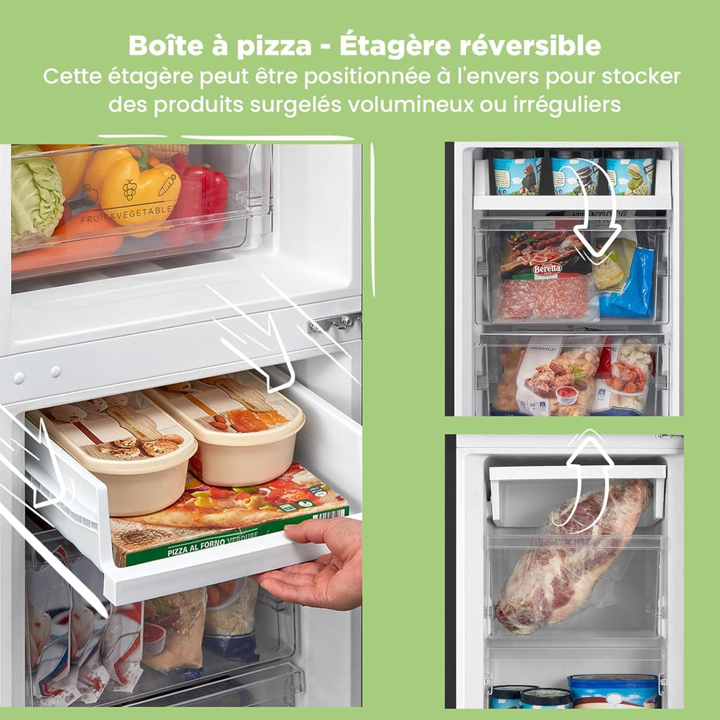 RCB169DK2(E) Réfrigérateur avec Congélateur, Température Réglable du Réfrigérateur