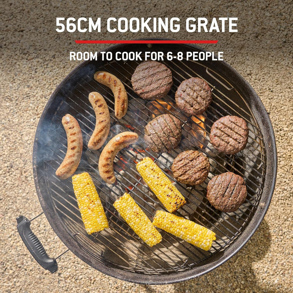 Bar-B-Kettle barbecue à charbon (2026) / couvercle et cuve émaillés, thermomètre intégré, bac à cendres