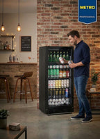 Professional Réfrigérateur à Boissons GSC4240B, Métal/Verre, 237 L, Refroidissement Statique, avec Serrure