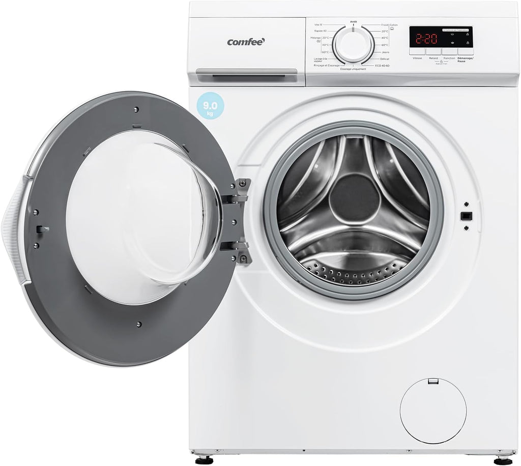 CFE12EW80/W-FR Lave-linge frontal 8KG, 15 Programmes, Prélavage, Blanc