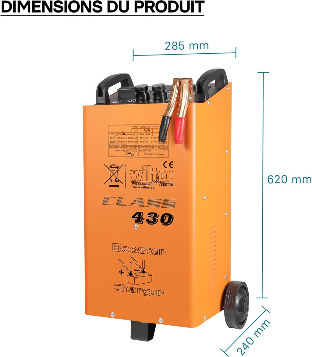 Boost 430 Chargeur de batterie 12V/24V