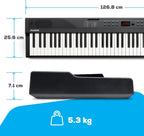 Piano Numérique 88 Touches avec 480 Sons, Haut-Parleurs, Sac de Transport, Support, Casque