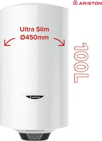 PRO1 ECO 100L - Chauffe-eau Électrique Vertical Mural Ø450 mm