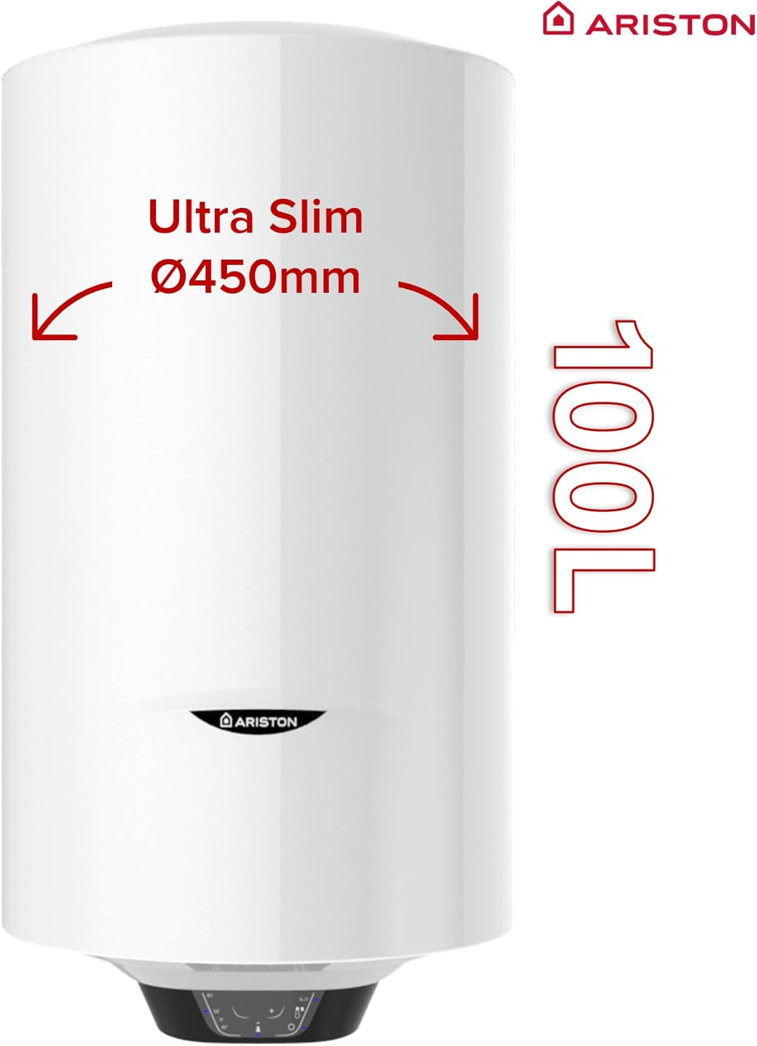 PRO1 ECO 100L - Chauffe-eau Électrique Vertical Mural Ø450 mm