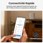 2K Camera Surveillance WiFi Exterieure Sans Fil Solaire, Kit de 4 Caméras & aosuBase