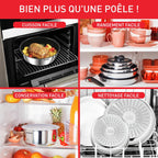 Ingenio Batterie cuisine 20 pcs, Acier inoxydable, Compatible lave-vaisselle, Emotion L897SJ04