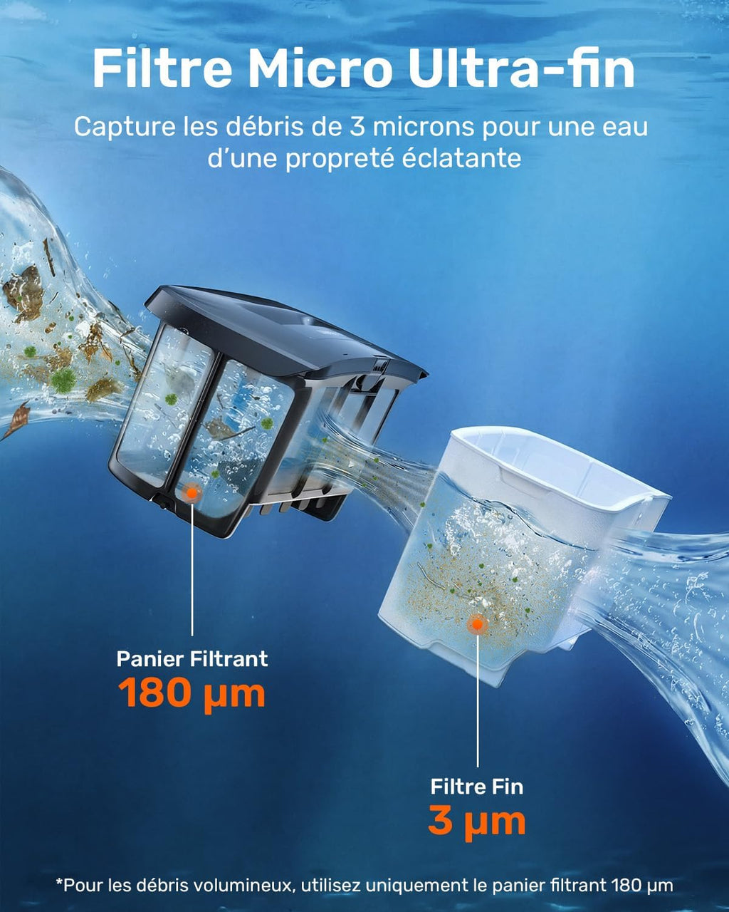 2026 Nouveau LiteVac G1 Robot Piscine Fond et Parois, Double Filtration, Navigation Intelligente & App