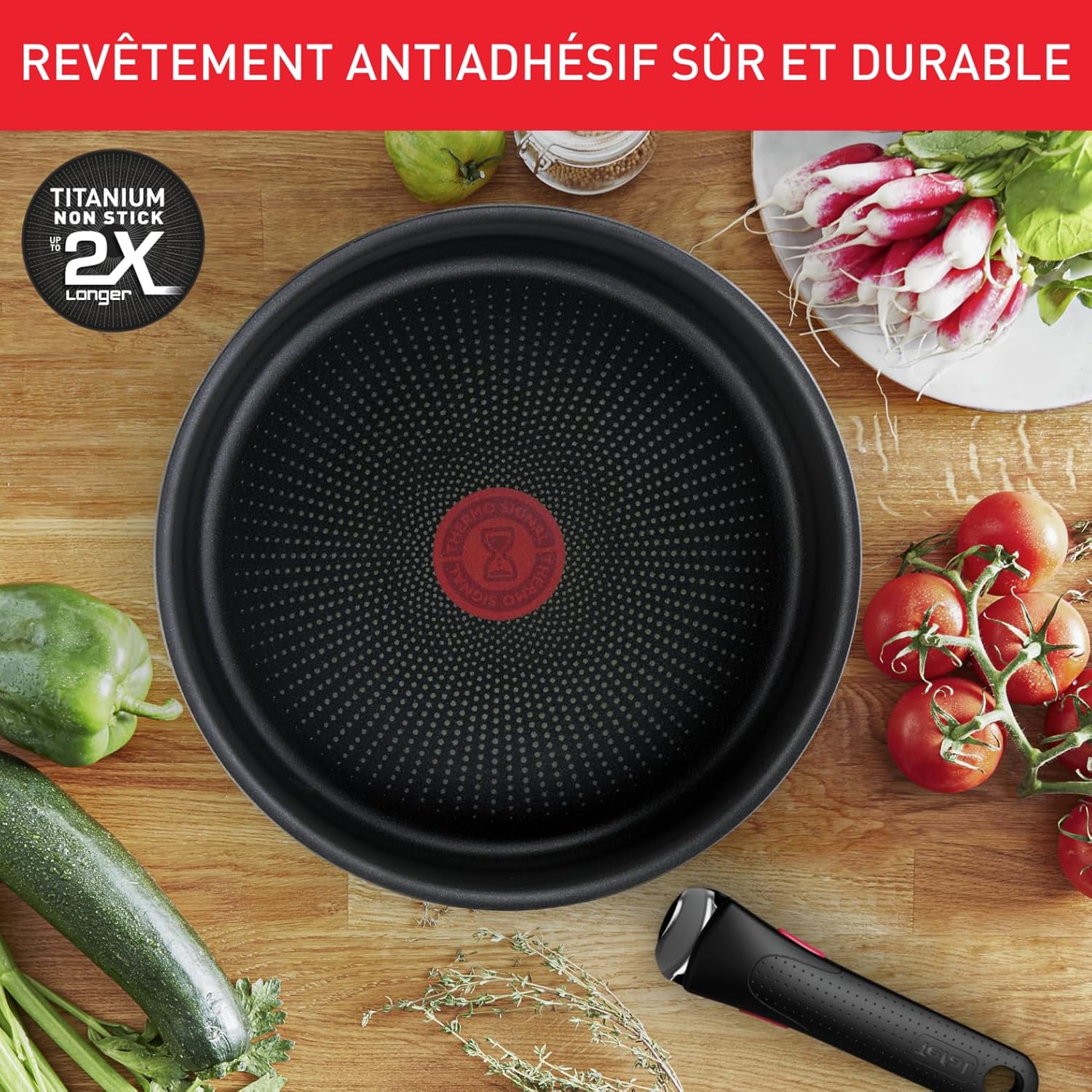 Ingenio Batterie cuisine 20 pcs, Acier inoxydable, Compatible lave-vaisselle, Emotion L897SJ04