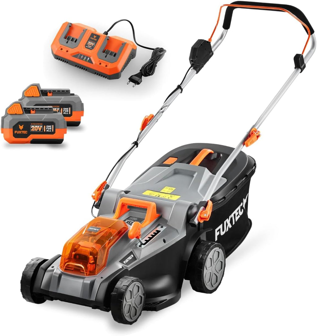 Tondeuse à Gazon sans Fil 40V (2x20V) E2RM43 Set Batteries et Chargeur - Hauteur De Coupe Variable