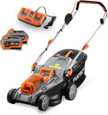 Tondeuse à Gazon sans Fil 40V (2x20V) E2RM43 Set Batteries et Chargeur - Hauteur De Coupe Variable