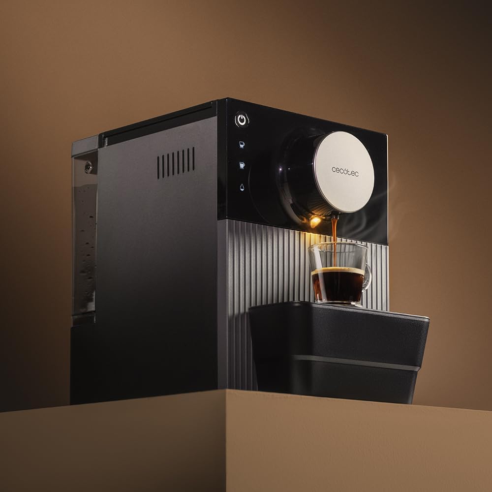 Machine à Café Superautomatique Compacte Cremmaet Cube, 1350W, 5 Niveaux de Mouture, Contrôle Tactile