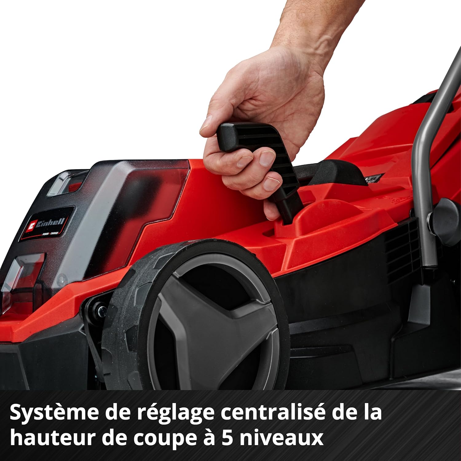 Tondeuse à Gazon sans Fil GE-CM 18/33 Li Kit Power X-Change, Livré avec Batterie 4,0 Ah et Chargeur