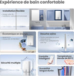 CWH15ED1380EUW Chauff-eau électrique mural 80L, Accumulation sous évier Contrôle vocal, Connection Wi-Fi