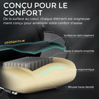 Chaise Gaming Ergonomique avec Coussin Lombaire Réglable, Repose-Pieds Rétractable, Accoudoirs Réglables