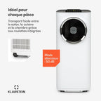 Kraftwerk Smart 12K Climatiseur Mobile - 12,000 BTU, WiFi & App Control, Ventilation 3 Niveaux