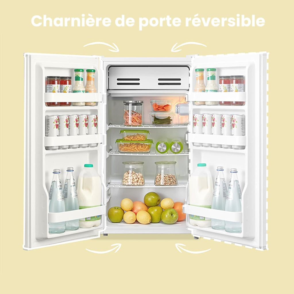 RCD93WH2(E) Réfrigérateur à une porte, 93 L, Contrôle de la température, Silencieux