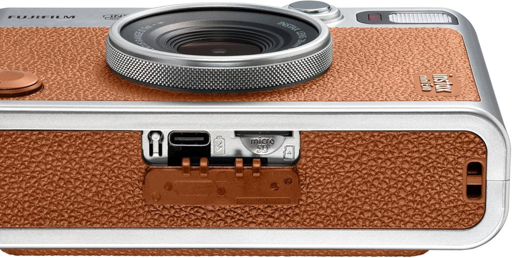 Mini Evo Marron Appareil Photo et imprimante avec écran LCD de 2,7 Pouces