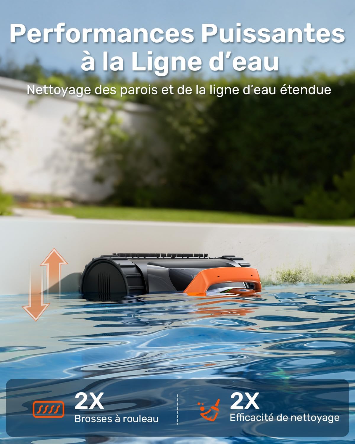 2026 Nouveau LiteVac G1 Robot Piscine Fond et Parois, Double Filtration, Navigation Intelligente & App