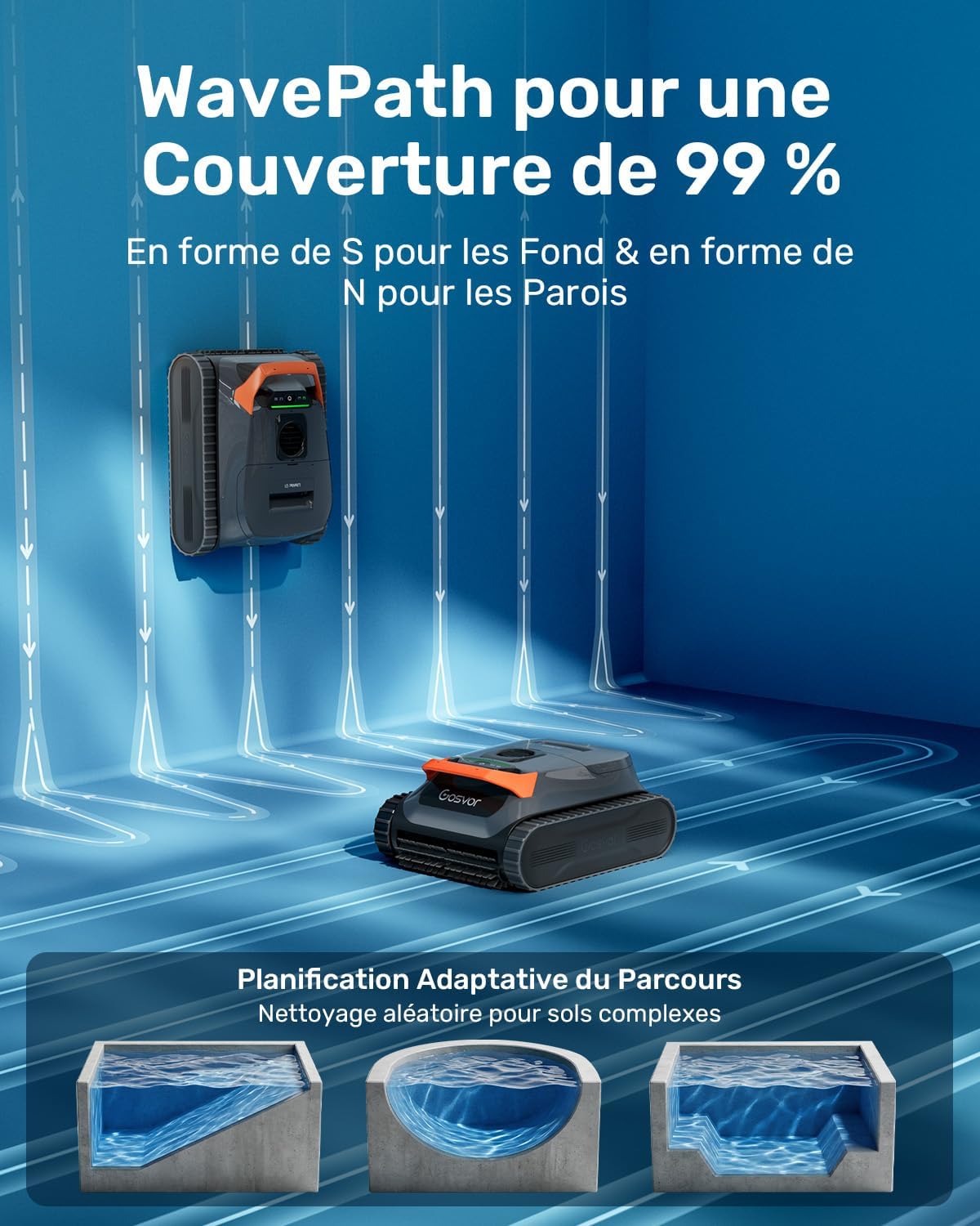 2026 Nouveau LiteVac G1 Robot Piscine Fond et Parois, Double Filtration, Navigation Intelligente & App