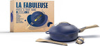 La Fabuleuse poêle 8 en 1 - Avec 2 poignées amovibles, panier vapeur/friture - SAPHIR