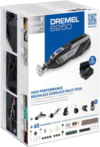 8250 Outil rotatif sans fil 12 V 5 000-30 000 tr/min Kit d'outils multifonctions sans balais avec boîte Dremel