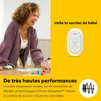 Tire-lait double électrique Freestyle Mini Hands-Free avec collecteurs mains libres et batterie rechargeable