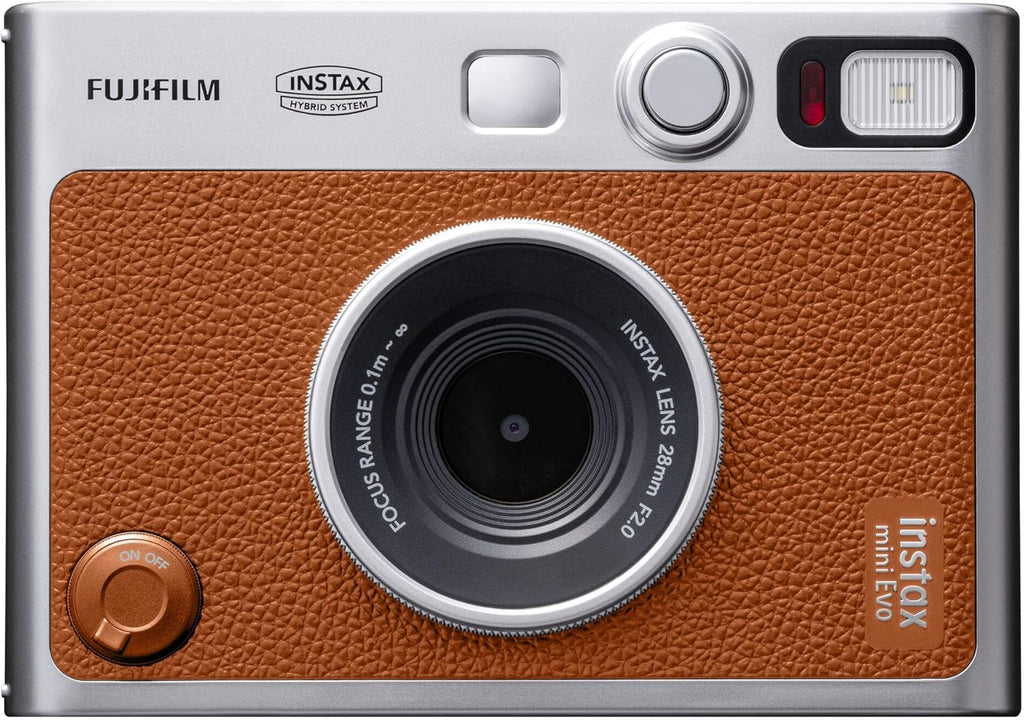 Mini Evo Marron Appareil Photo et imprimante avec écran LCD de 2,7 Pouces