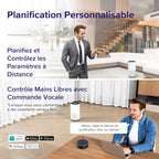Purificateur d'Air avec Senor, avec HEPA, Mode Auto, Affichage PM2.5