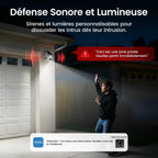 2K Camera Surveillance WiFi Exterieure Sans Fil Solaire, Kit de 4 Caméras & aosuBase
