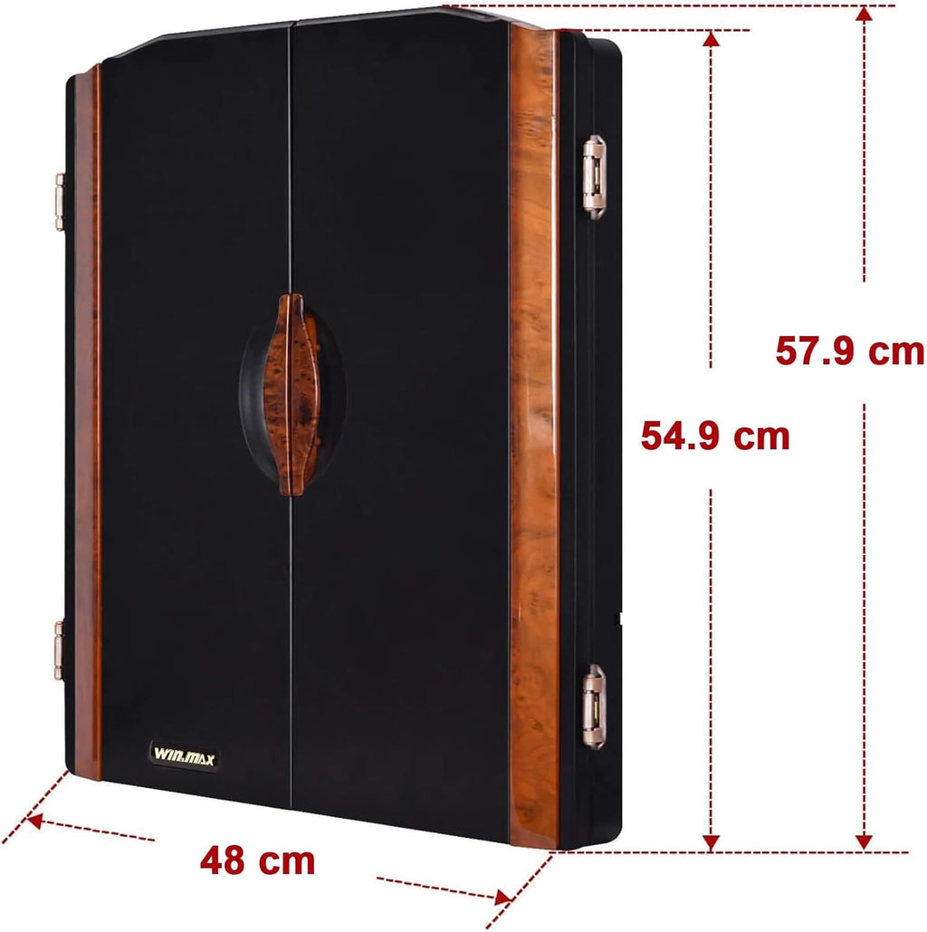 Cible de fléchettes électronique numérique LED avec Armoire et 12 fléchettes à Pointe Souple