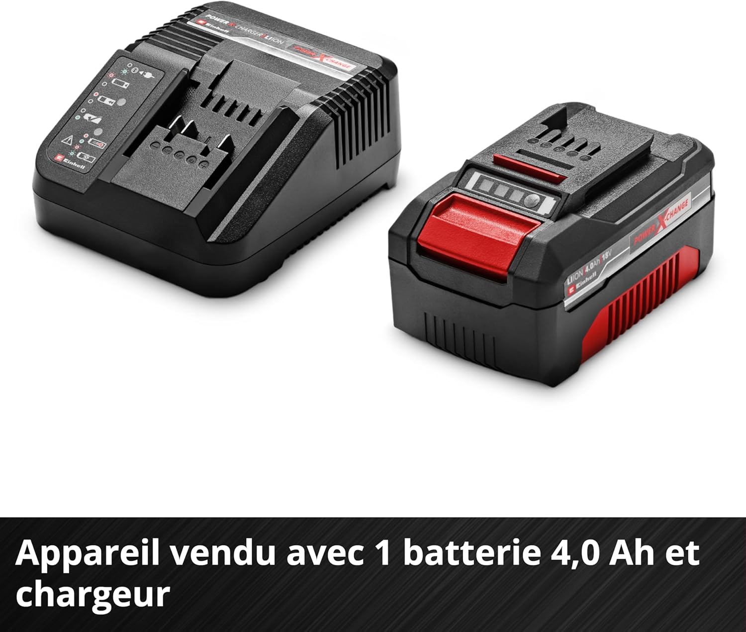 Tondeuse à Gazon sans Fil GE-CM 18/33 Li Kit Power X-Change, Livré avec Batterie 4,0 Ah et Chargeur
