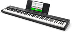 Piano Numérique 88 Touches avec 480 Sons, Haut-Parleurs, Sac de Transport, Support, Casque