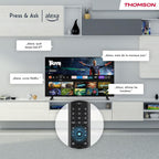 43 Pouces (108 cm) 4K UHD Smart Fire TV, Commande vocale Alexa, Triple Tuner, 43UF4S35