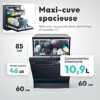 Lave-Vaisselle - Pose Libre - 15 Couverts, Automatique, Contrôle à Distance - CF 5C6F0B
