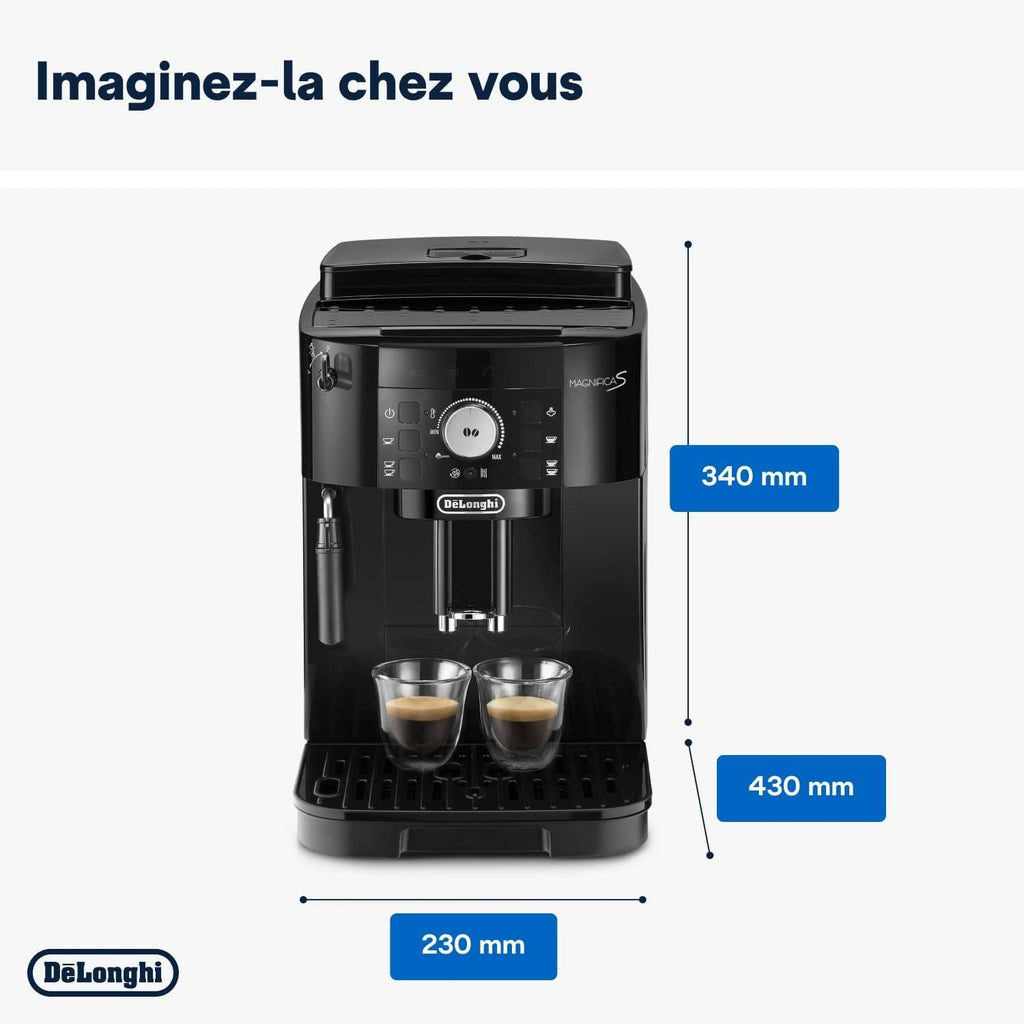 Magnifica S - Perfetto Machine à Café Automatique avec Mousseur à Lait Manuel, ECAM11.112.B
