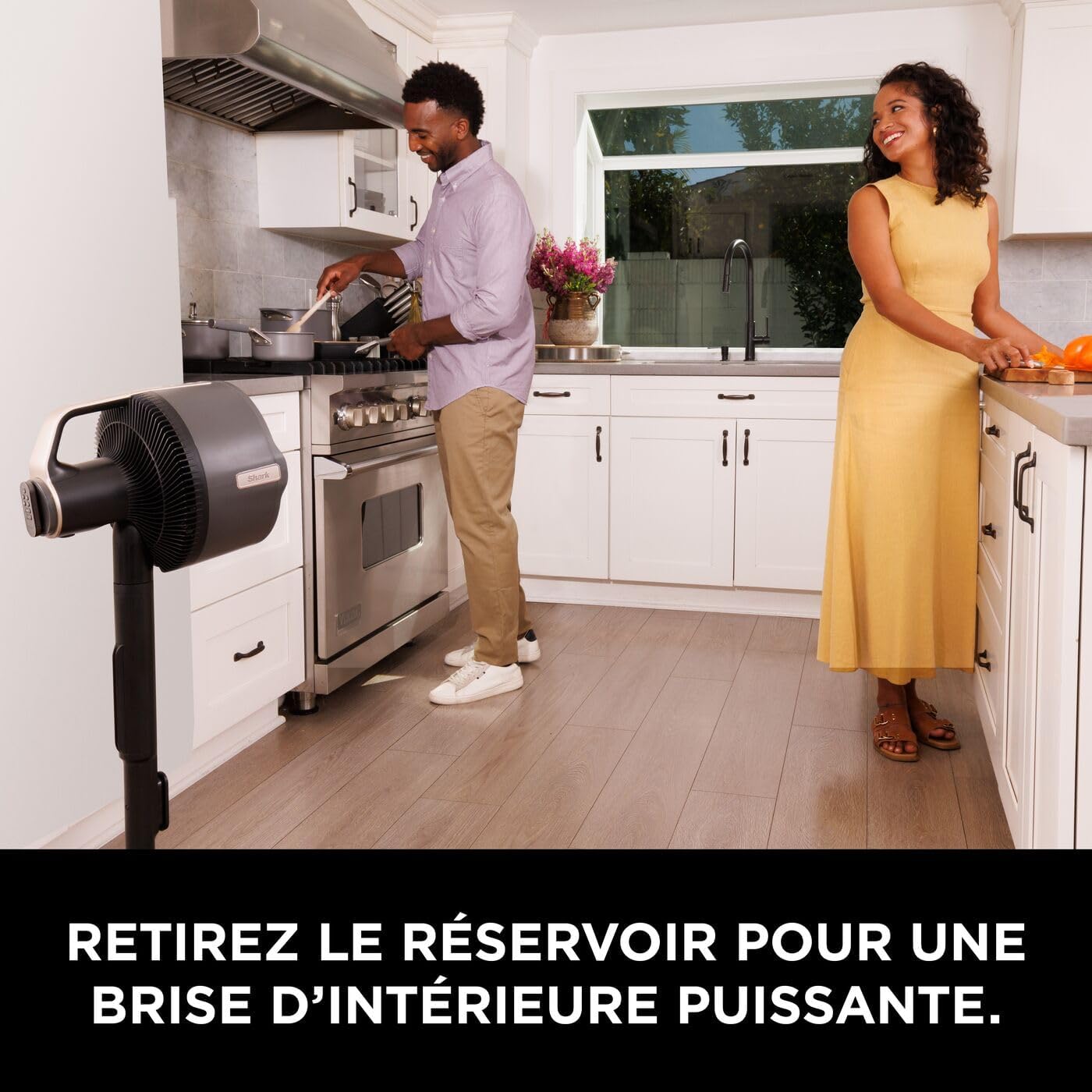 FlexBreeze Pro Mist Portable Ventilateur intérieur/extérieur sans fil, 5 vitesses, Silencieux, FA300EU