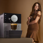 Machine à Café Superautomatique Compacte Cremmaet Cube, 1350W, 5 Niveaux de Mouture, Contrôle Tactile