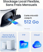 4K Camera Surveillance WiFi Exterieure, 2,4/5Ghz Wi-FI 6, Détection Intelligent
