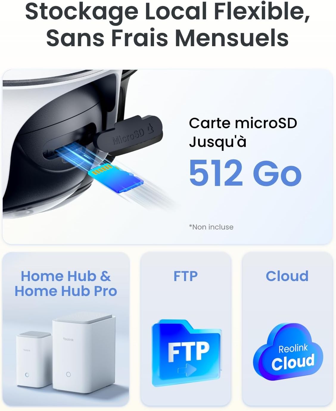 4K Camera Surveillance WiFi Exterieure, 2,4/5Ghz Wi-FI 6, Détection Intelligent