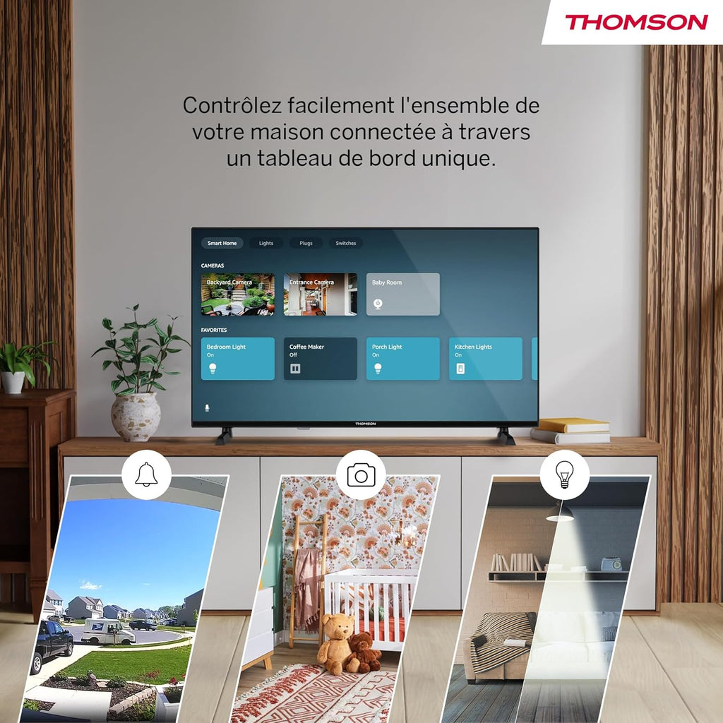 43 Pouces (108 cm) 4K UHD Smart Fire TV, Commande vocale Alexa, Triple Tuner, 43UF4S35