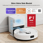 Q10 S5+ Set Aspirateur Robot Laveur avec Station, 10000 Pa Aspiration, Vidage Automatique