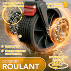 Chariot de transport pliable avec toit, compartiment isotherme et stores latéraux
