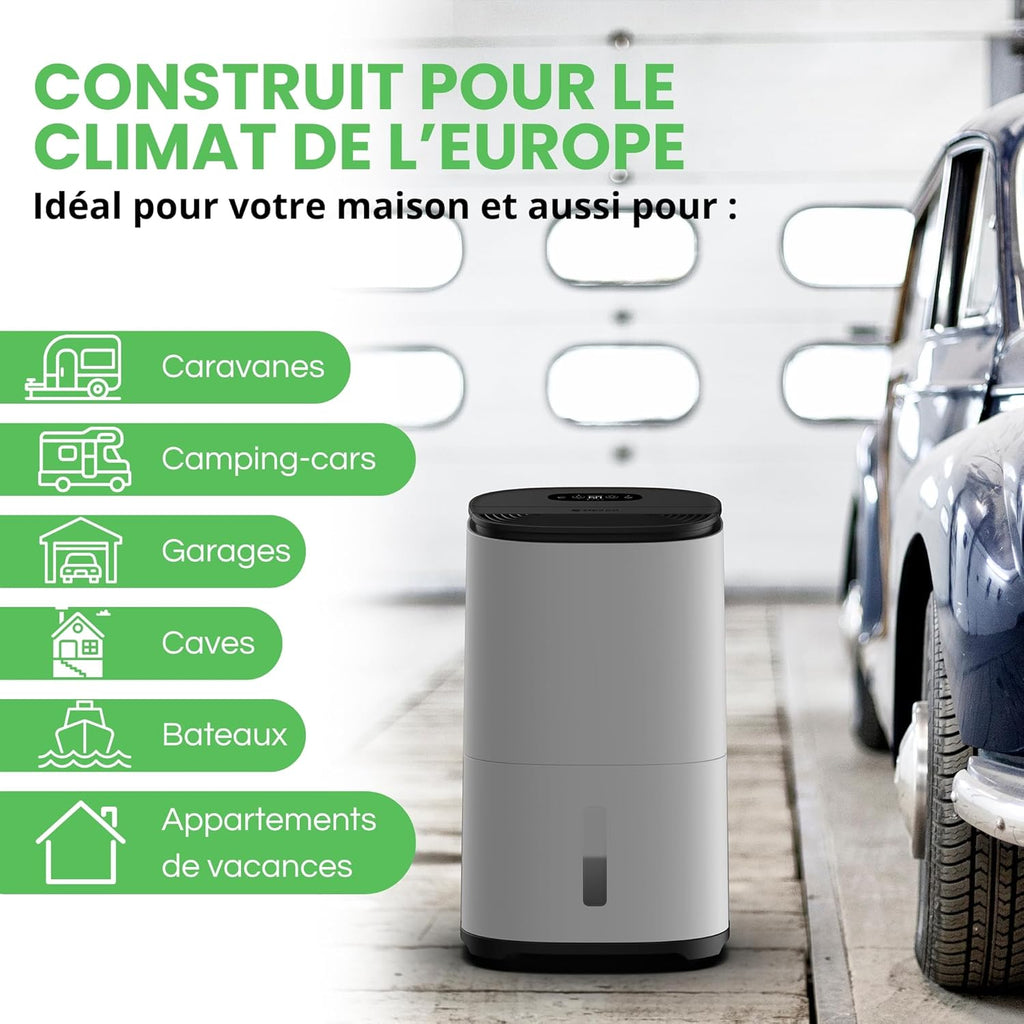 AreteOne 10L Déshumidificateur & Purificateur d'air HEPA