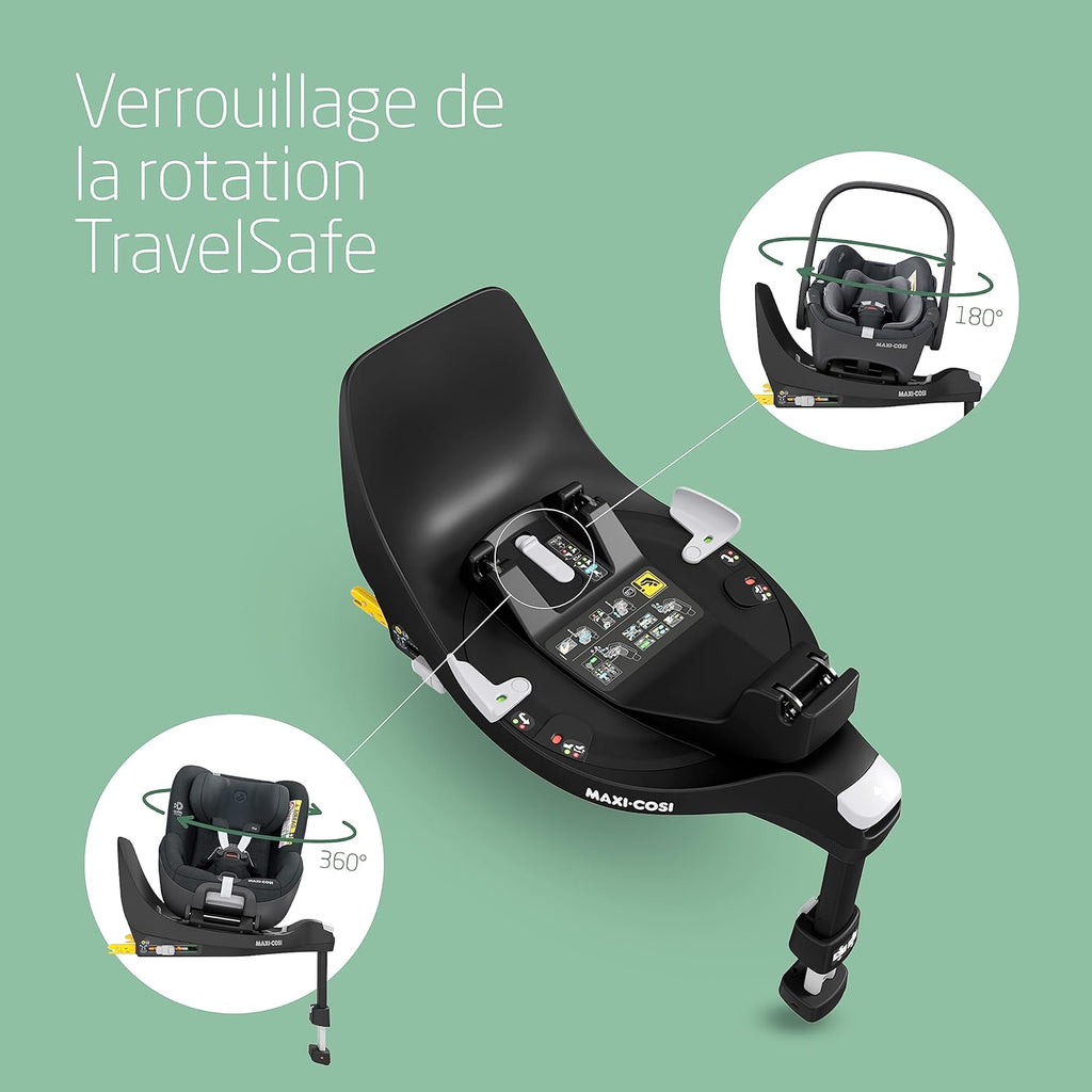 FamilyFix 360 i-Size, Base de Siège-auto pivotant, ISOFIX, Verrouillage rotation TravelSafe