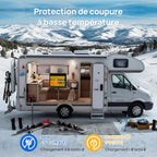 Bluetooth Batterie Lithium 12V 100AH avec Protection de BMS et de Basse Température