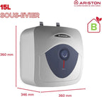 Blu Evo RS – Chauffe-eau Électrique 15 litres, Compact Sous-Evier, Puissance 2000W