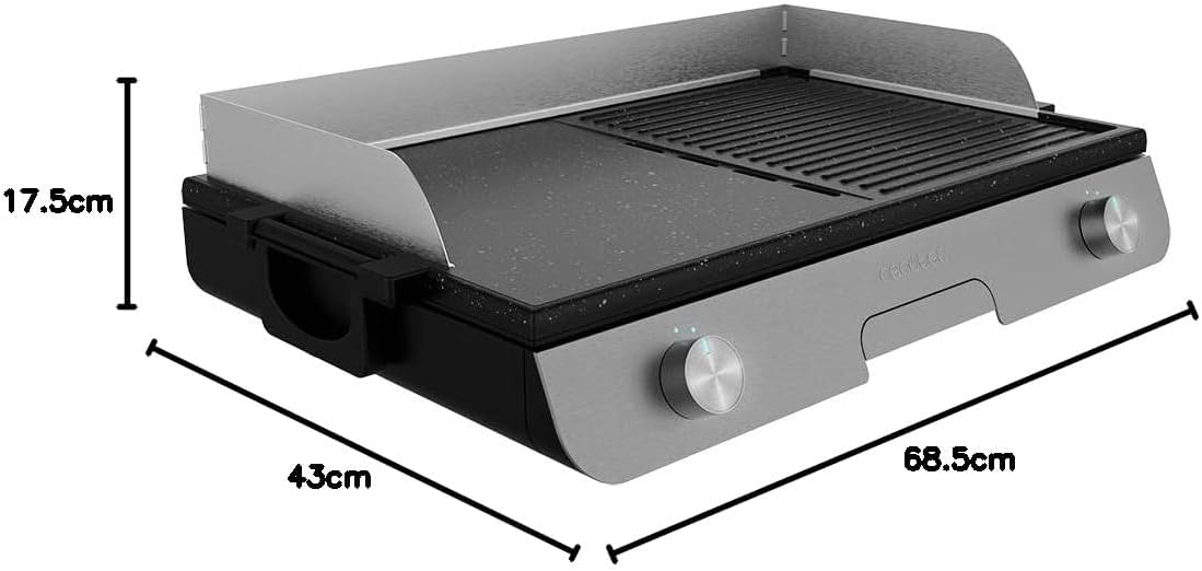 PerfectRoast 3000 Barbecue électrique en inox, 3000 W, thermostat réglable