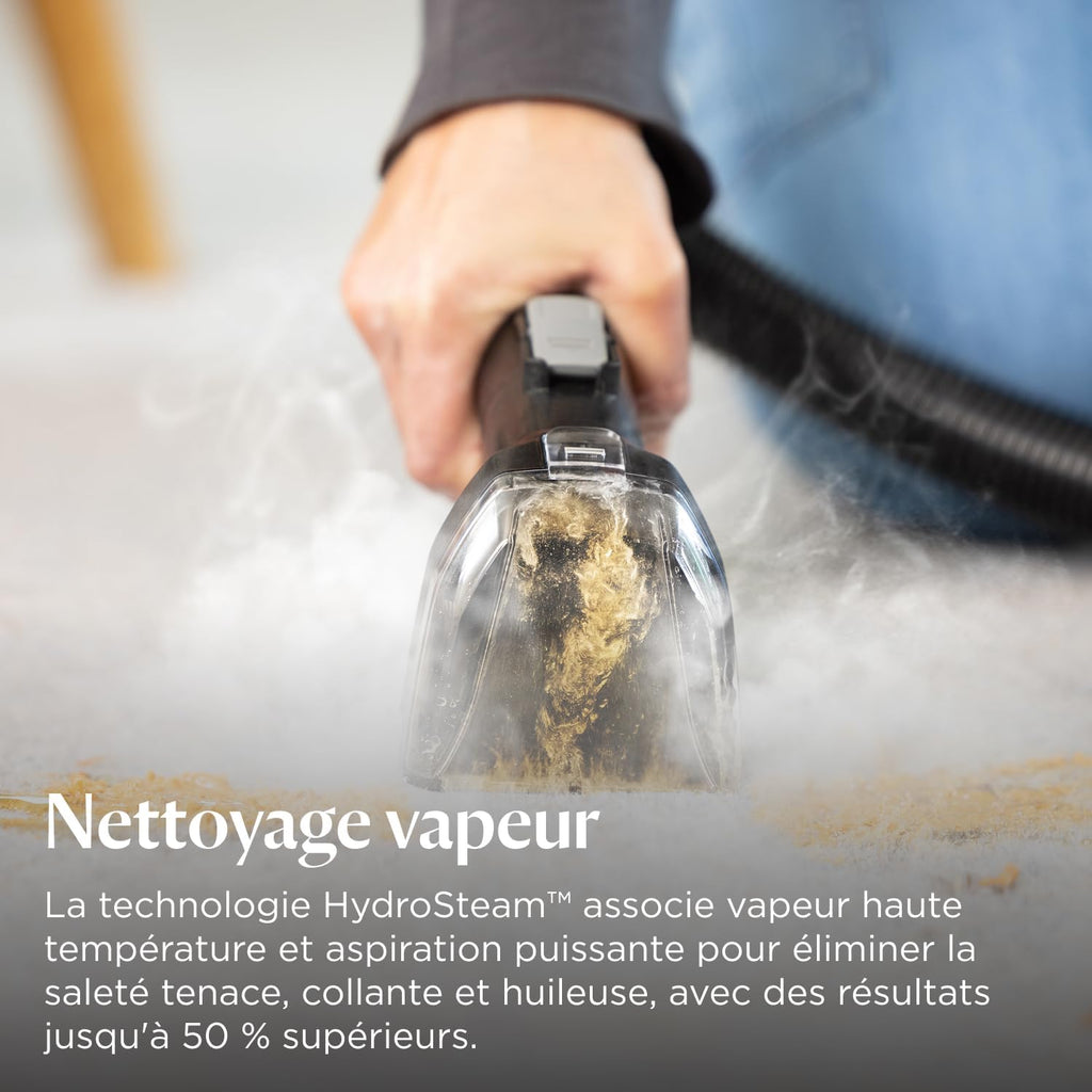 SpotClean HydroSteam, Shampouineuse Canapé, Moteur Puissant de 1000W, 3689N