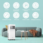 Climatiseur Mobile 9000 BTU/h 2,6kW, Contrôle APP, 3 Modes, 3 Vitesses de ventilation