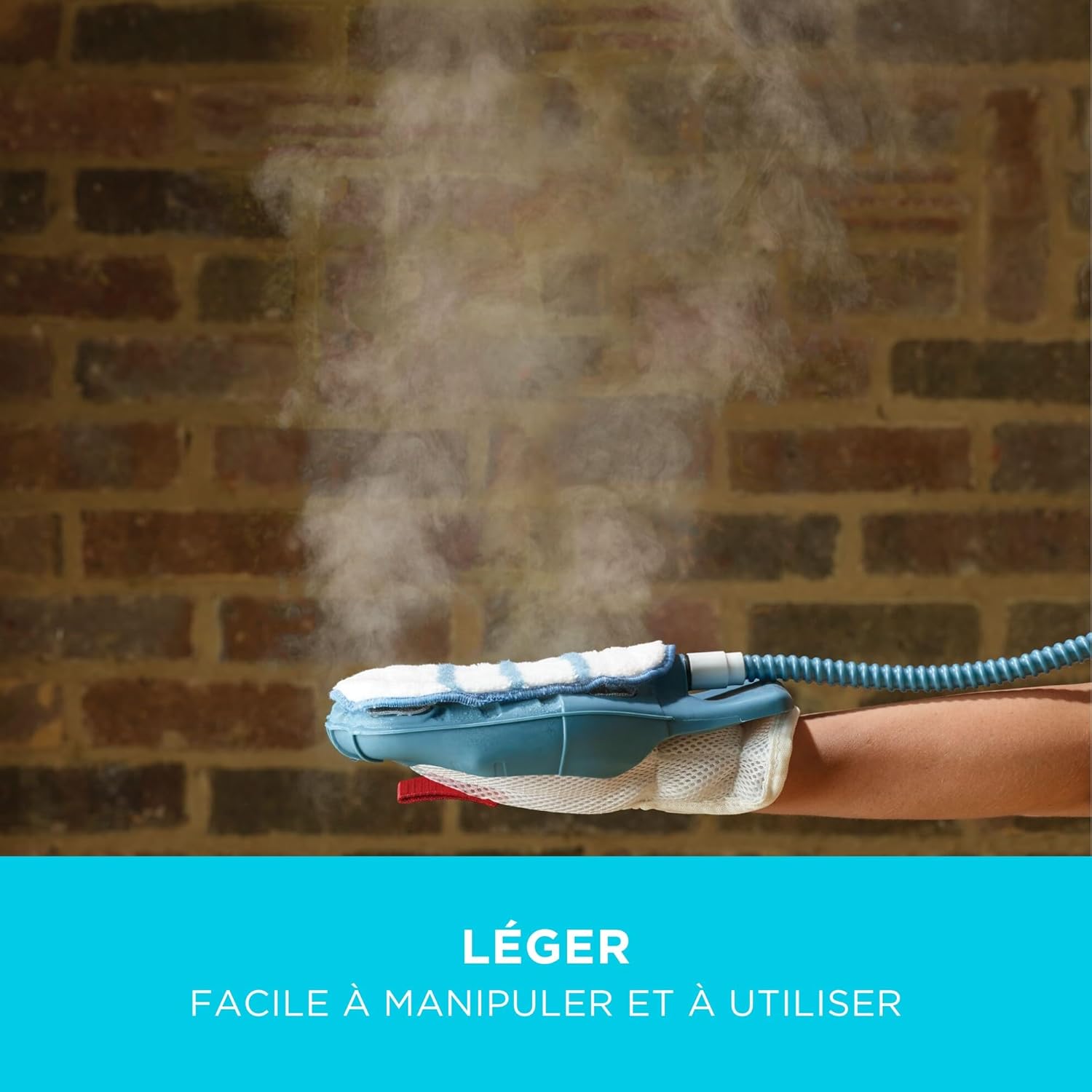 Vadrouille à vapeur 2-en-1 avec gant de nettoyage à main SteaMitt et 11 accessoires, BHSM166DSM-QS